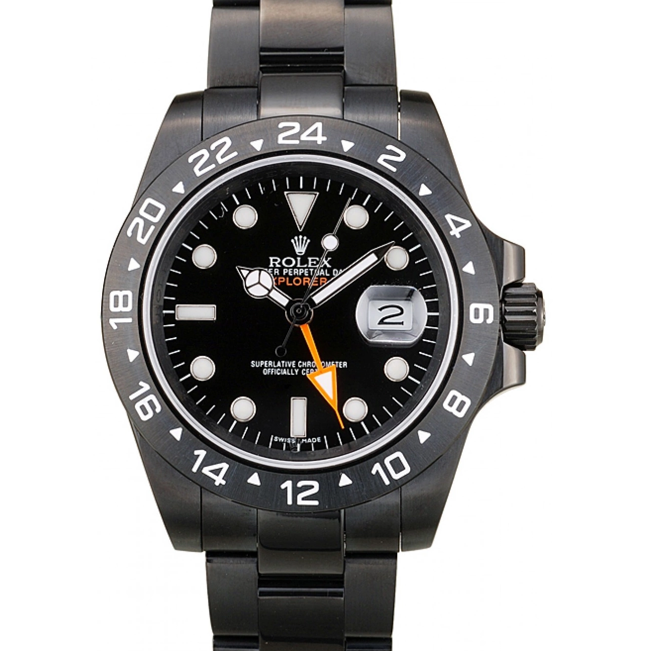 Aaa replica Rolex Ceramic Bezel Black Watch Explorer 2385 Black Dial 0618